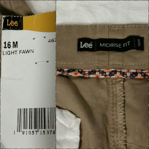 Lee short  Size 16M Straight Fit,Midrise fit light - Picture 8 of 8